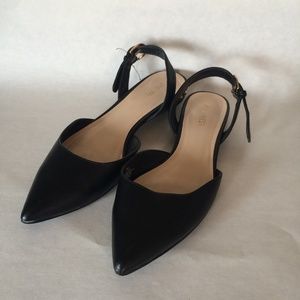 Nine West Pointy Toe Studded Heel Flats Sz 7